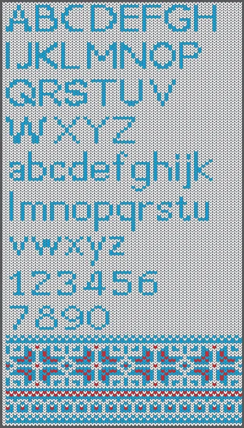 Noel yazı tipi numaraları kırmızı zemin üzerine İskandinav tarzı