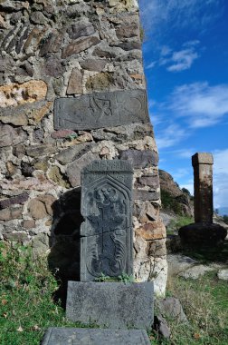 Antik Srbanes Manastırı duvar Ermenistan'da