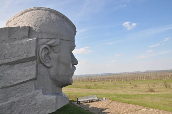 Part of the memorial complex Savur Mohyla — Stock Photo, Image