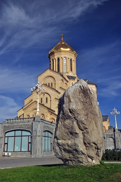 Den Heliga trefaldighetskyrkan i Tbilisi, Sameba — Stockfoto