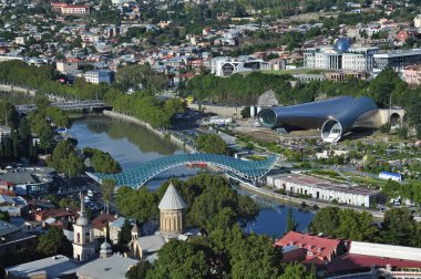Tiflis, Gürcistan Merkezi Panoraması.