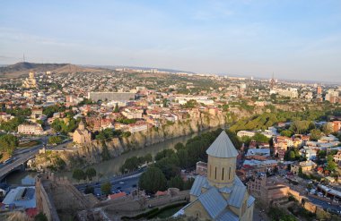 Tiflis, Gürcistan Merkezi Panoraması.