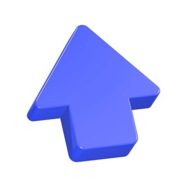 ok yukarı 3d simgesi oluşturma