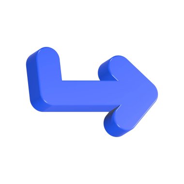 Sağ 3D görüntülemeyi gösteren mavi bir ok