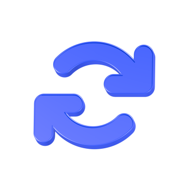 ok eşzamanlama simgesi 3d oluşturma