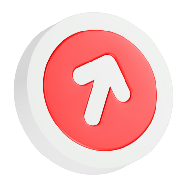 ok yukarı 3d simgesi oluşturma