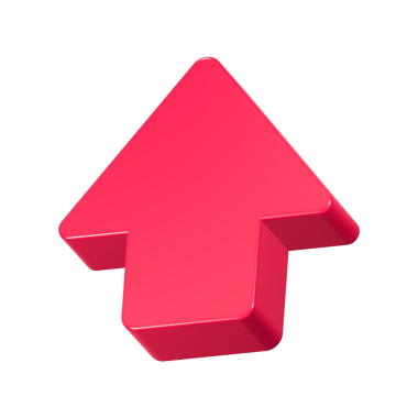 ok yukarı 3d simgesi oluşturma