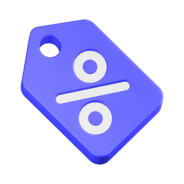 mavi etiket tanıtım simgesi 3d oluşturma