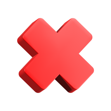 cross x simge 3d oluşturulmasını iptal et