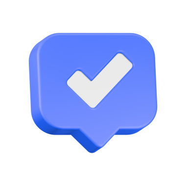 İşaretleme simgesi 3d onaylı sembol