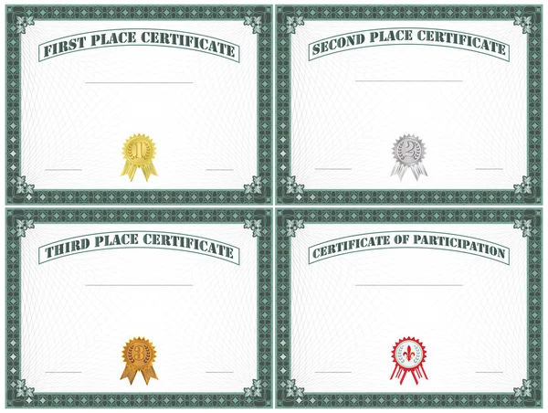 Certificate Set — Stock Vector