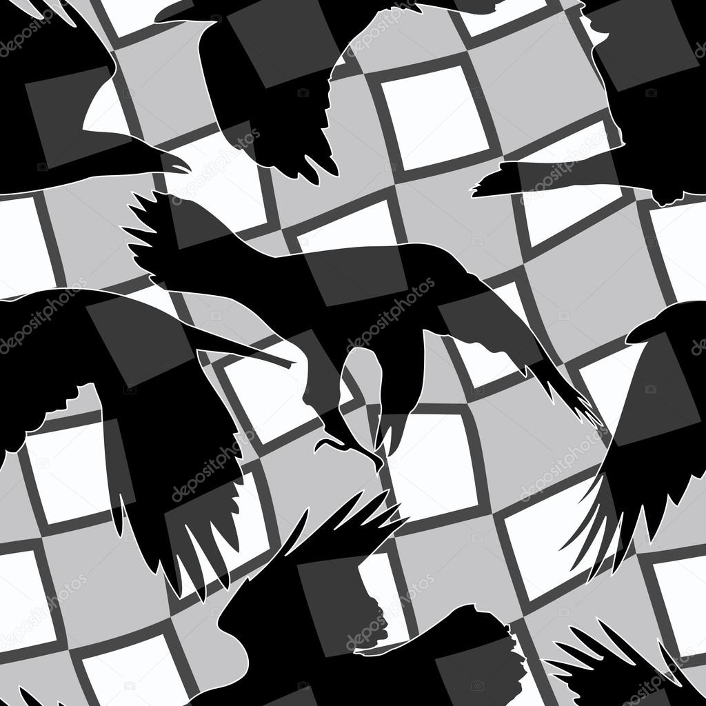 Flying Raven Pattern