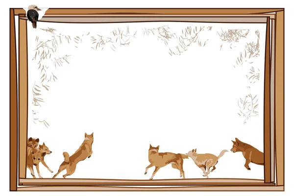 Australië Frame — Stockvector