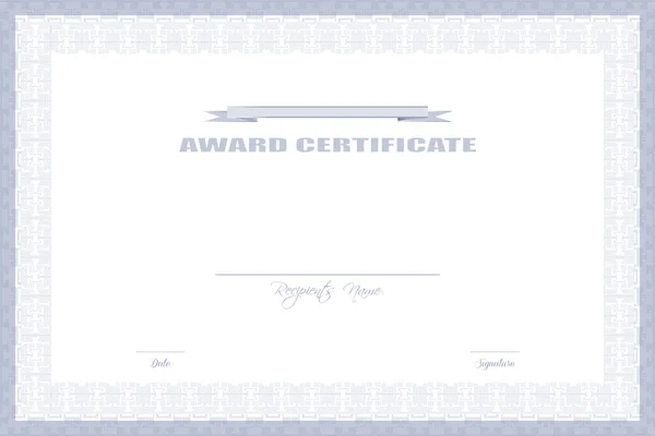 Award certificaat Design — Stockvector