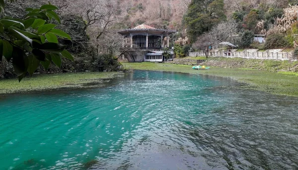 Abhazya Daki Novy Afon Gölü Ndeki Pavilion — Stok fotoğraf