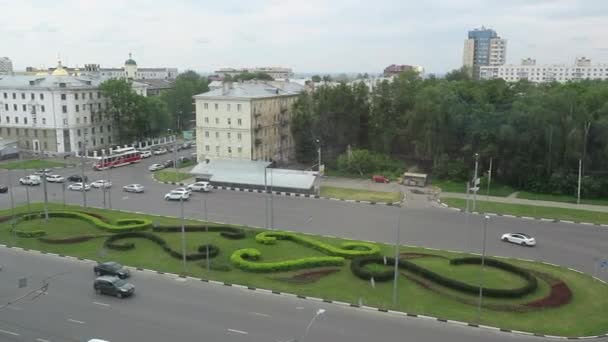 Plaza Lyadov en el centro de Nizhny Novgorod — Vídeo de stock