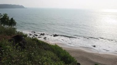 Hindistan 'da Güney Goa' daki el değmemiş Cabo de Rama plajı.