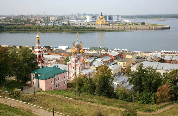 Вид Осени Нижний Новгород Начале Осени — стоковое фото