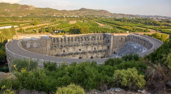 Antalya Türkiye Deki Antik Amfitiyatro Aspendos — Stok fotoğraf