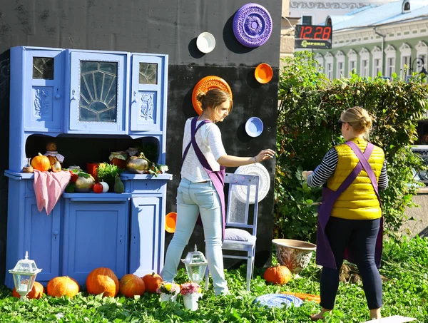 Exposition avec légumes d'automne — Photo