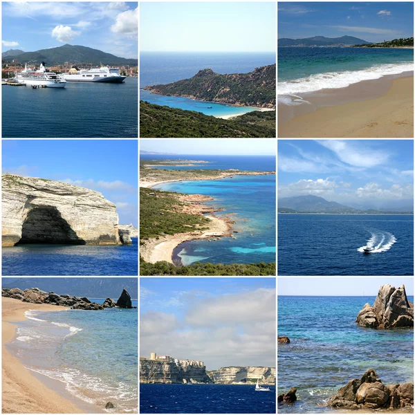 Collage of Corsica, Francia — Foto Stock