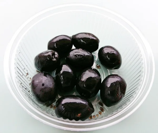 Giant black Greek olives — Stock Photo, Image