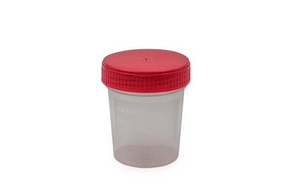 Urine Container Geïsoleerd Witte Achtergrond — Stockfoto