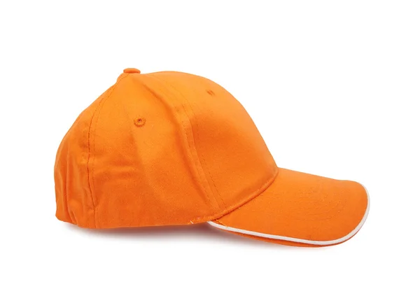 Orangefarbene Baseballkappe — Stockfoto