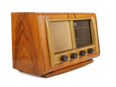 eski radyo izole