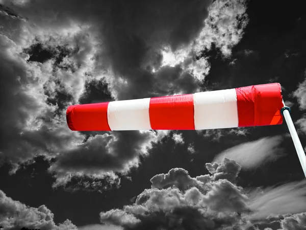 Windsock and clouds — Stock Photo, Image