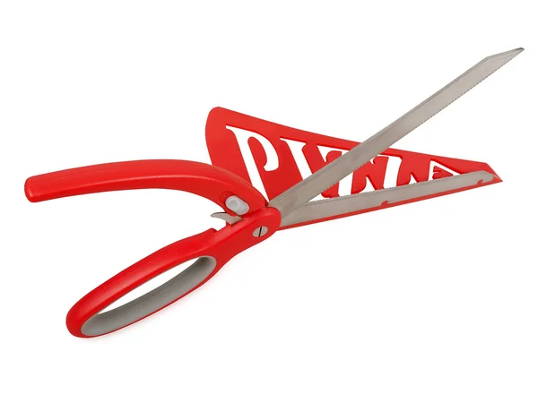 Pizza scissors isolated — Stock Photo, Image