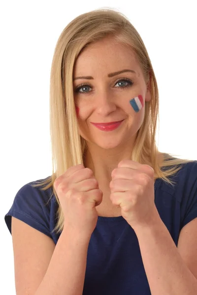 French soccer fan — Stock Photo, Image