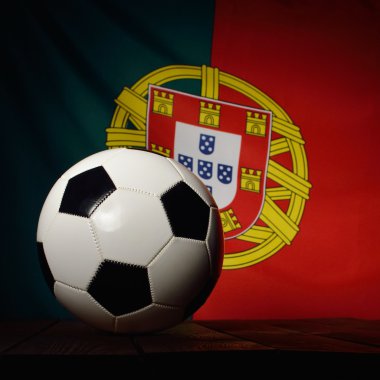 Futbol ile Portekiz bayrağı 
