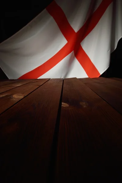 Bandiera dell'Inghilterra con tavole di legno — Foto Stock