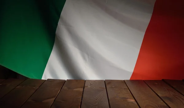 Flaga Włoch z desek — Zdjęcie stockowe