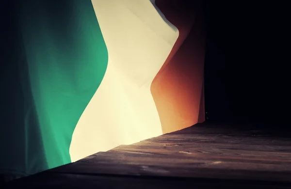 Flaga Irlandii z desek — Zdjęcie stockowe