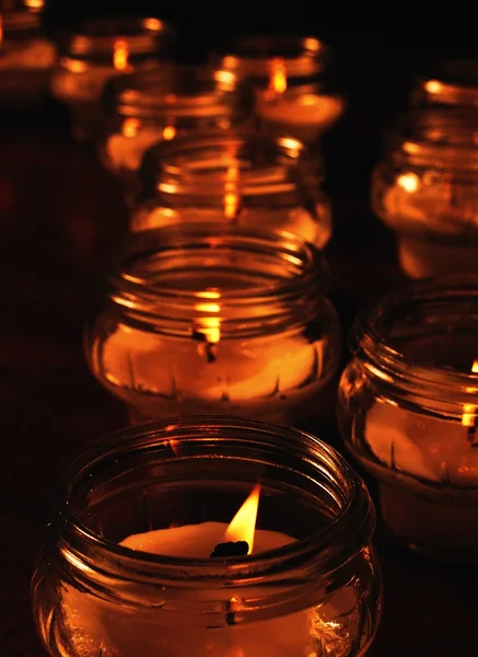 Velas para Dia de Todas as Almas — Fotografia de Stock