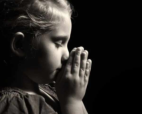 Praying child. — Stock Photo, Image