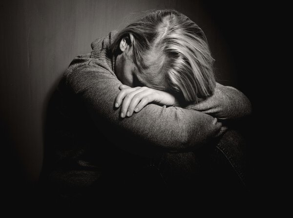 Mujer triste. . — Foto de Stock