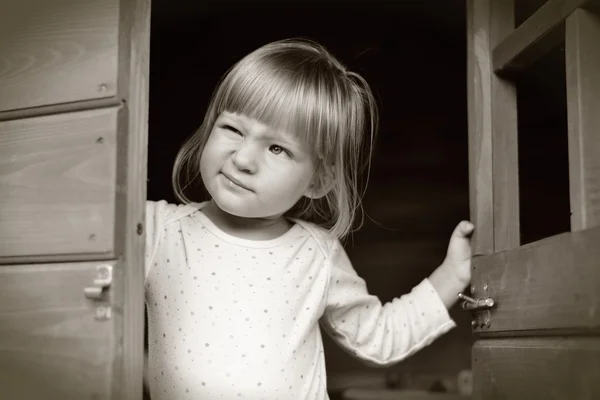 Şirin küçük kız. — Stok fotoğraf