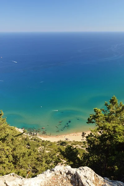 Tsambika beach on Rhodos — Stock Photo, Image