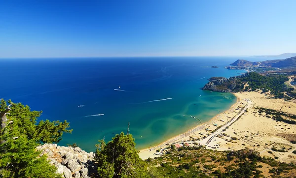 Tsambika Strand auf Rhodos — Stockfoto