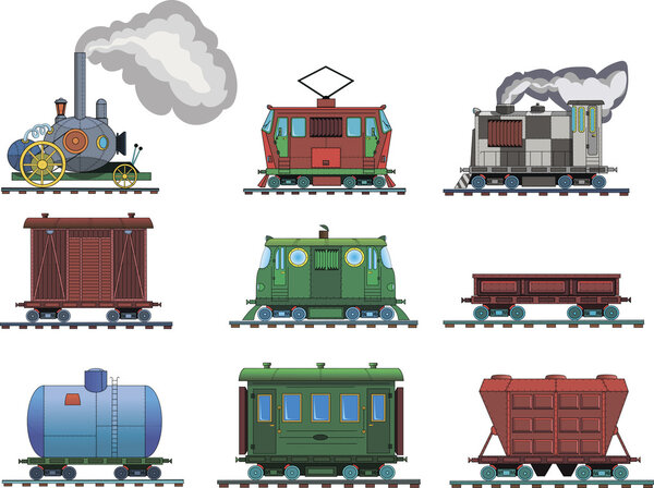 чертеж паровоза на белом фоне
