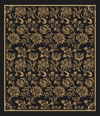 Barok ve çiçek duvar kağıdı