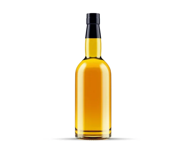 Виски Стеклянная Бутылка Mockup — стоковое фото