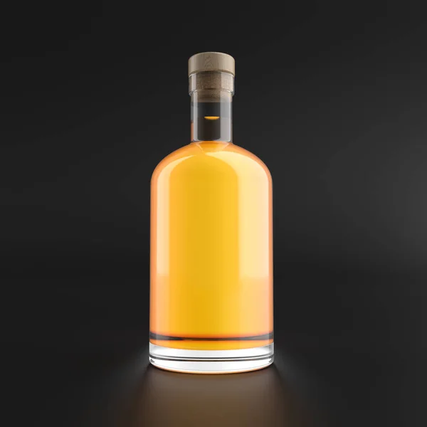 Виски Стеклянная Бутылка Mockup — стоковое фото