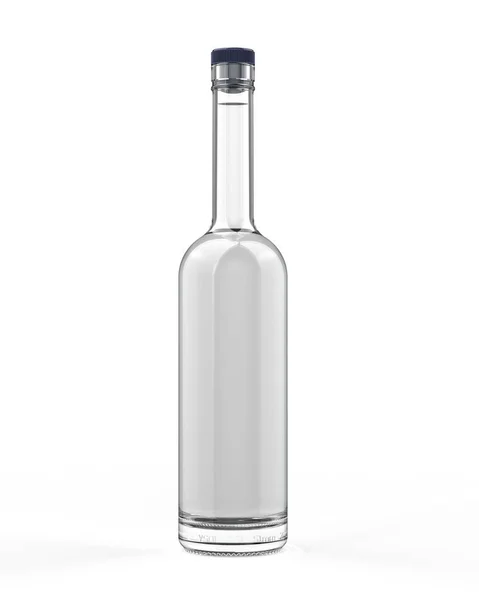 Tiszta Üveg Vodka Palack Mockup — Stock Fotó