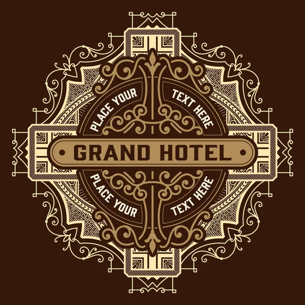 Western Card Vintage Style — 스톡 벡터