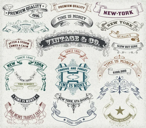 Vektör. 23 etiketleri ve afiş. 