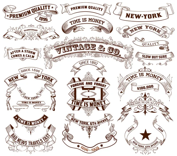 23 etiketleri ve afiş. Vektör